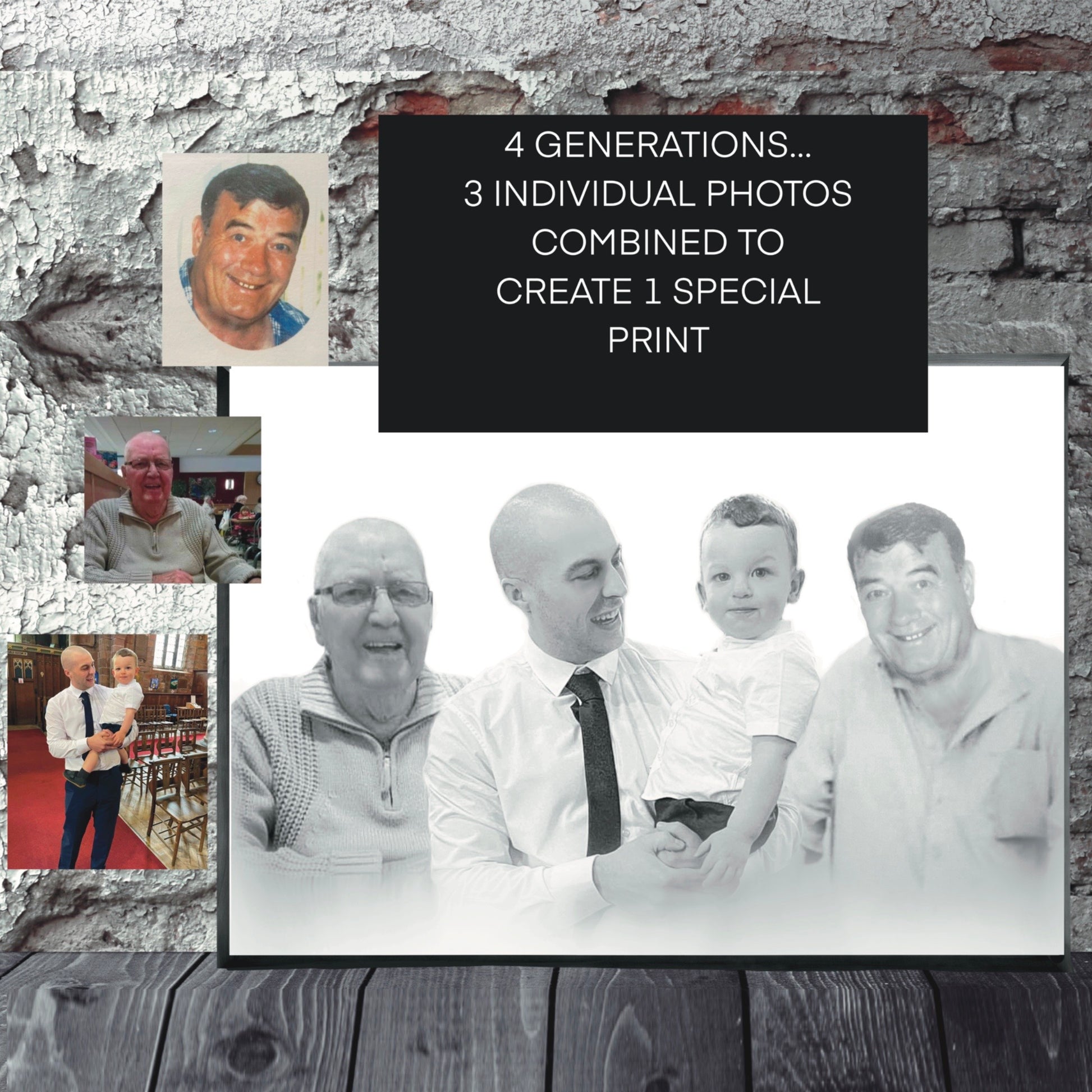 Memorial Picture Frame | Custom Sympathy Gifts | People Digital Prints