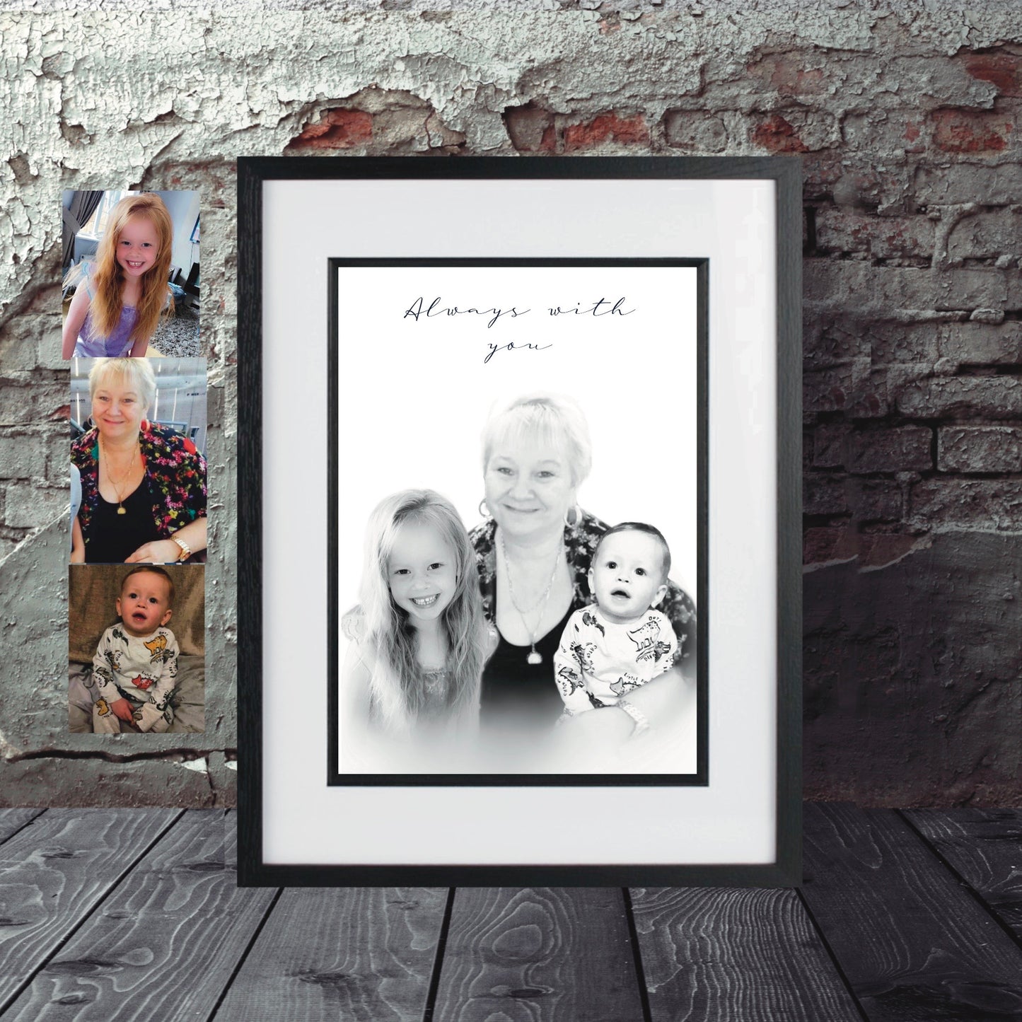 Memorial Picture Frame | Custom Sympathy Gifts | People Digital Prints