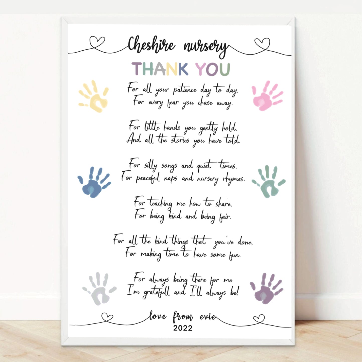 Thank You Poem | Thank You Poem Print | People Digital Prints