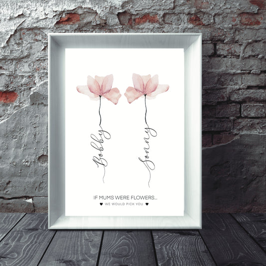 Flower Name Prints | Custom Name Prints | People Digital Prints